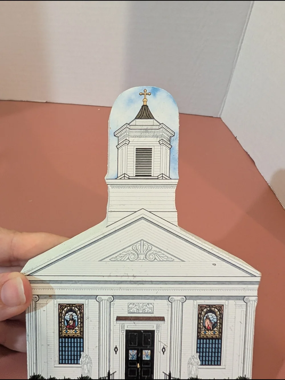 2009 The Cat's Meow Holy Angels Church Upton Massachusetts Shelf Sitter - Picture 3 of 9